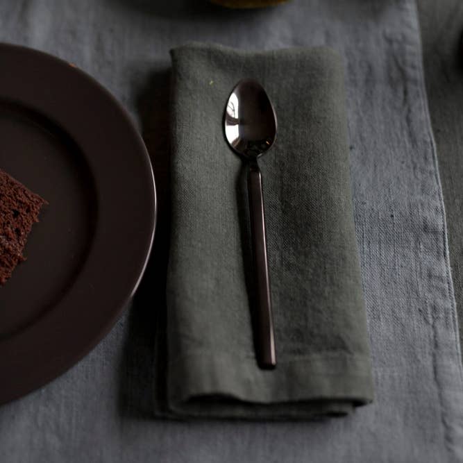 Linen Tales - Wholesale Dinner & Cloth Napkin - Forest Green Linen Napkins Set of 2