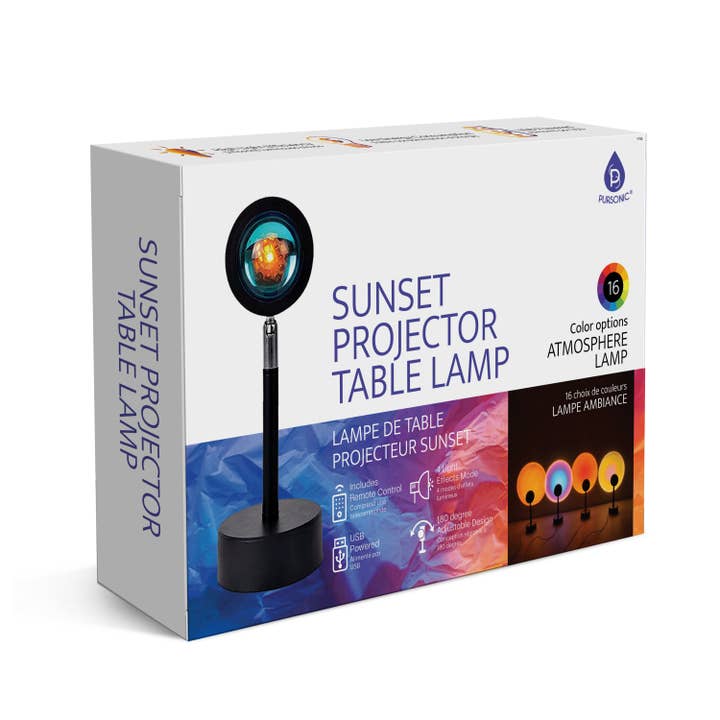 Pursonic - Wholesale Accent/Desk Lamp - Sunset Projector Table Lamp