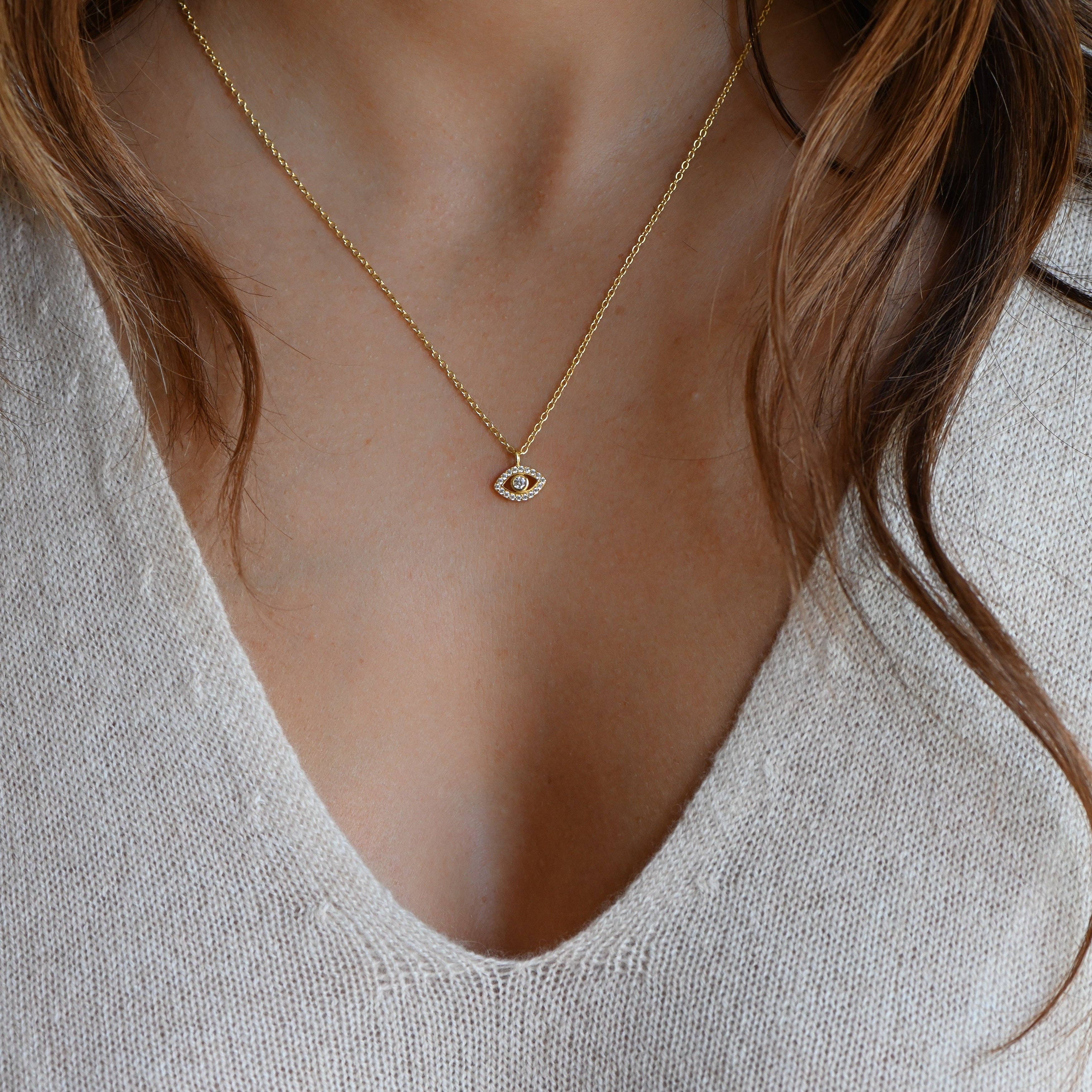 Sami Jewels - Vendita all'ingrosso Collana con ciondolo/pendaglio - Collana Tiny Evil Eye2