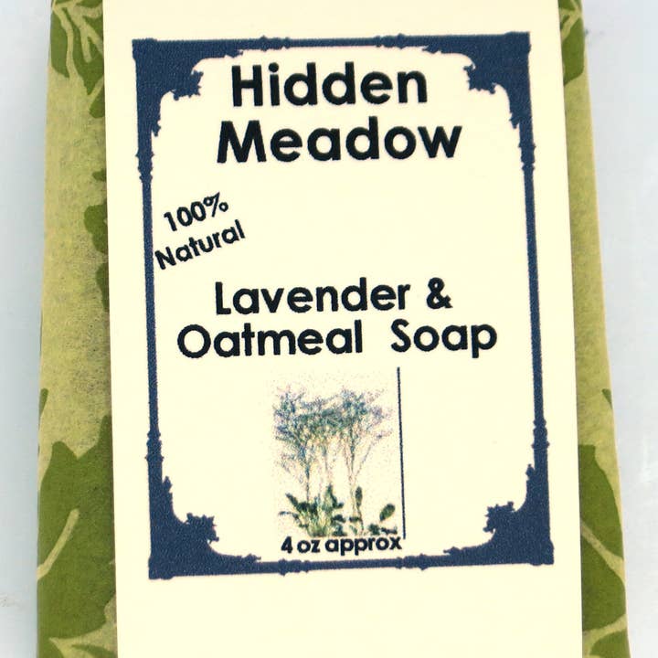 Lavender Oatmeal 100% Natural Shea Butter Soap for wholesale by Corner Soap Shop