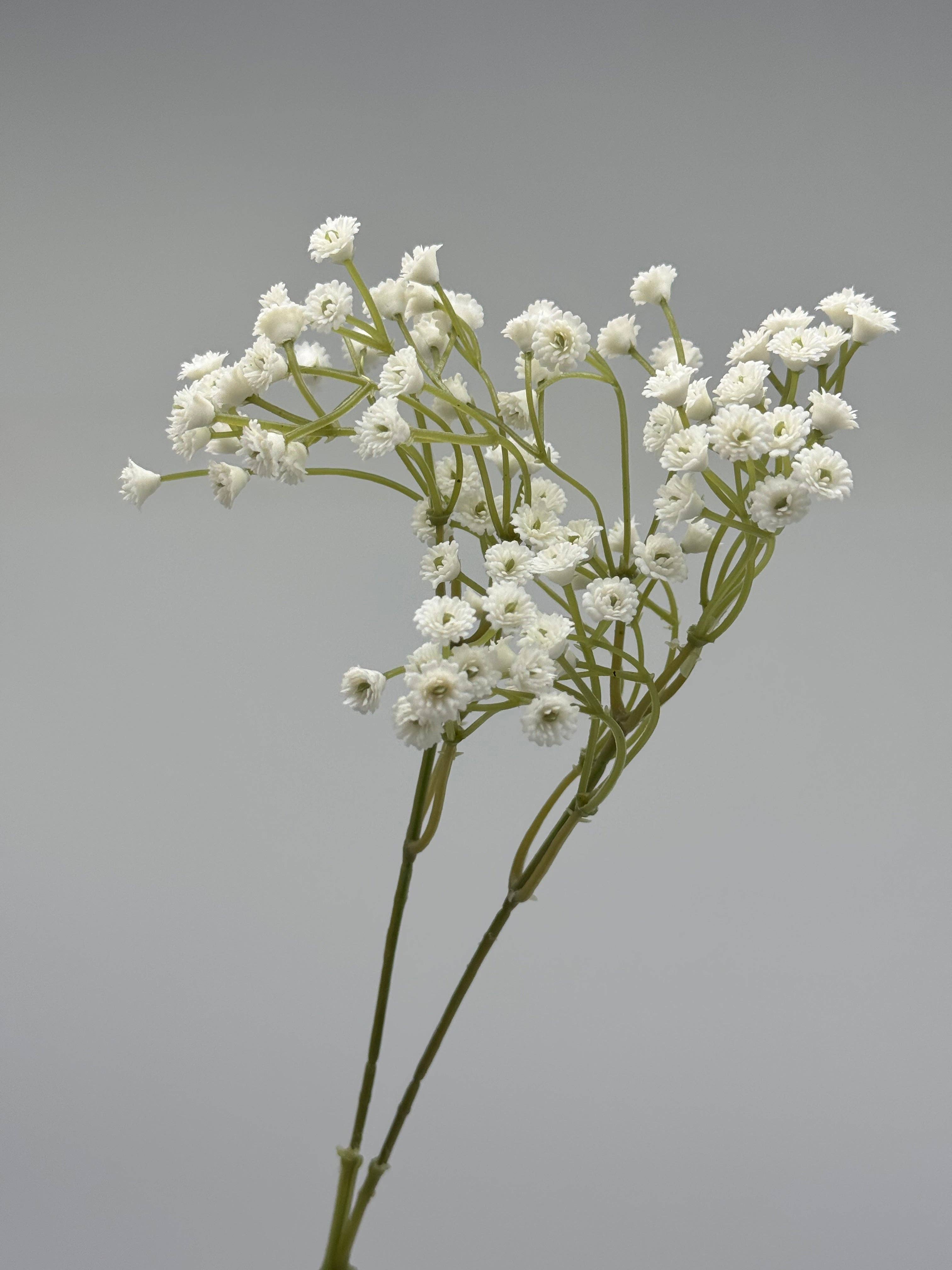 JKF & Co Pty Ltd – Engroshandel Kunstige blomster – Real Touch Babysvøb dråbe gypsophila i hvid1
