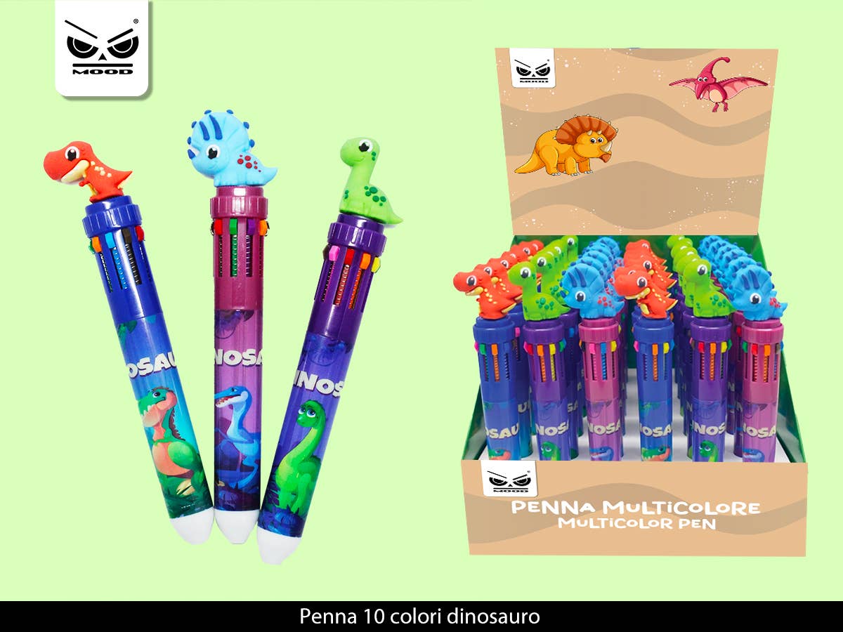 REMOVED BRAND - Wholesale Marker - 10 Color Dinosaur Pen0