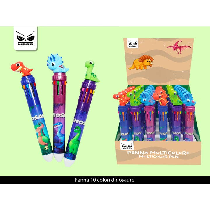 REMOVED BRAND - Wholesale Marker - 10 Color Dinosaur Pen