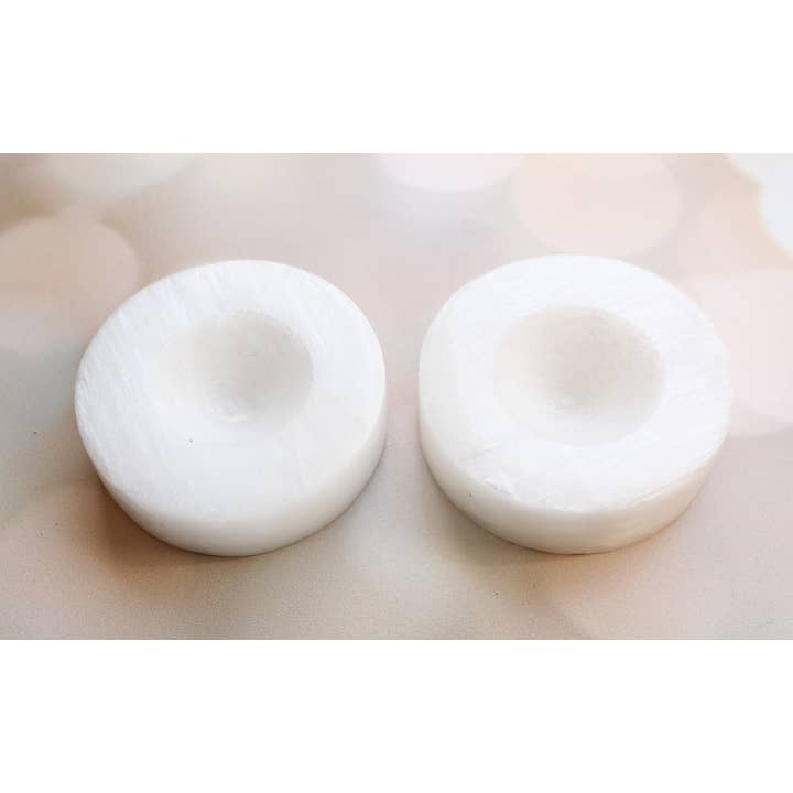 Selenit kugleholder/skål for engroshandel hos Panache