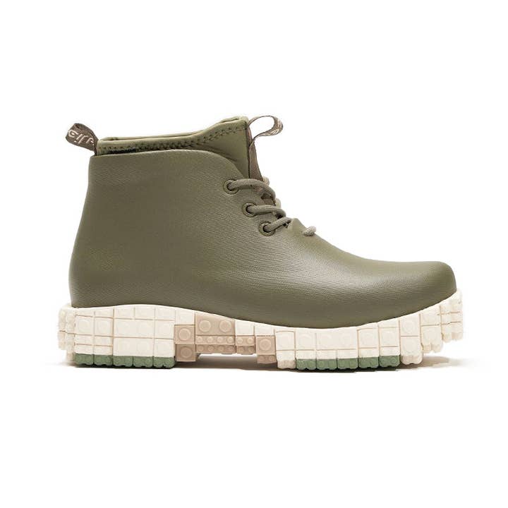 Ccilu Men's Ankle Chunky Boots High-Top Olive for wholesale by Ccilu