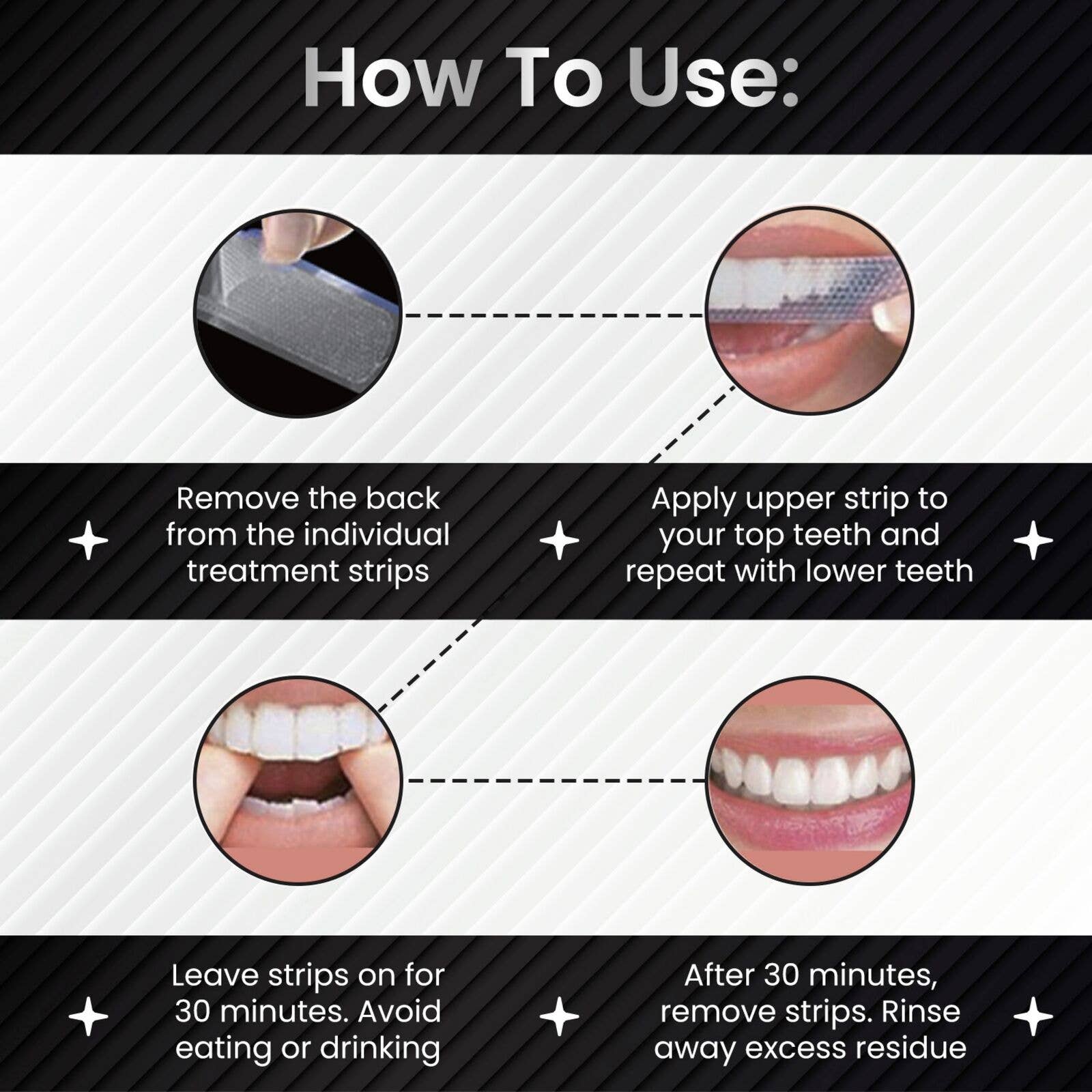 Shine – Großhandel Zahnaufhellung – Zahnaufhellungsstreifen, ohne Peroxid, Glanz, 28 Streifen2