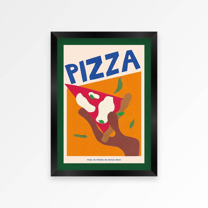 Proper Good - Wholesale Art Print - Pizza Hand Collaged Print2