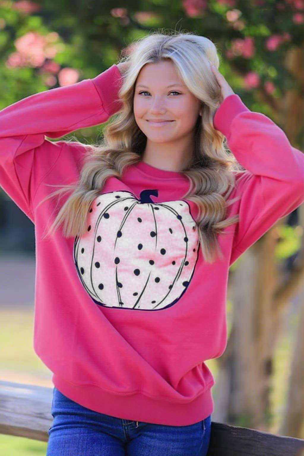 Miss Sparkling - Wholesale Graphic Sweatshirt - Women's - Pumpkin sweatshirt3