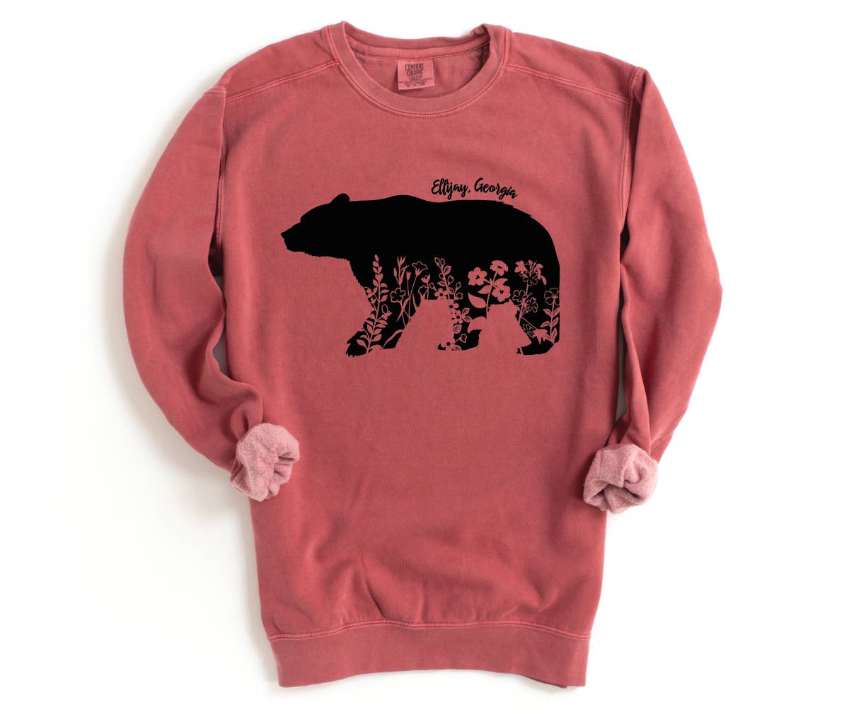 Quotable Life - Vente Sweat-shirt à imprimés – femme - Sweat-shirt personnalisé aux couleurs de confort ours floral4