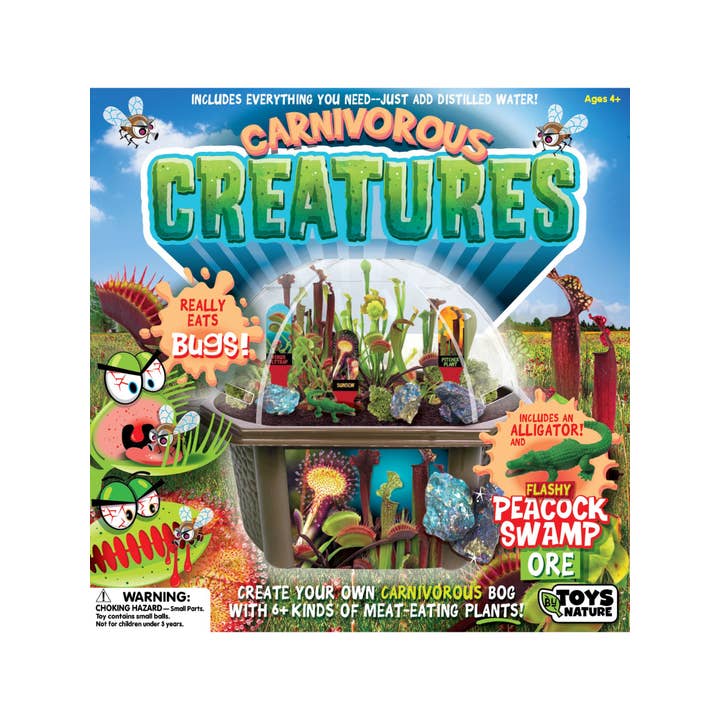 Silver Circle Products - Wholesale DIY Craft Kit - Kids - Carnivorous Creatures Biosphere Meat-Eating Terrarium Kit
