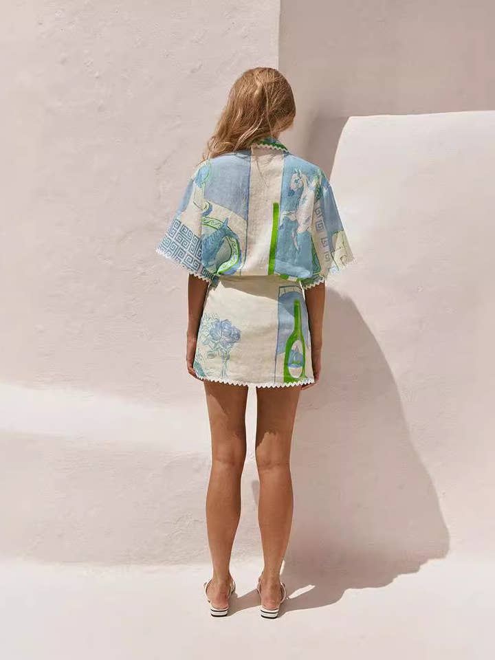 Pattern Boho Lace Print Fashion Set 2026 Global Style for wholesale on Faire9