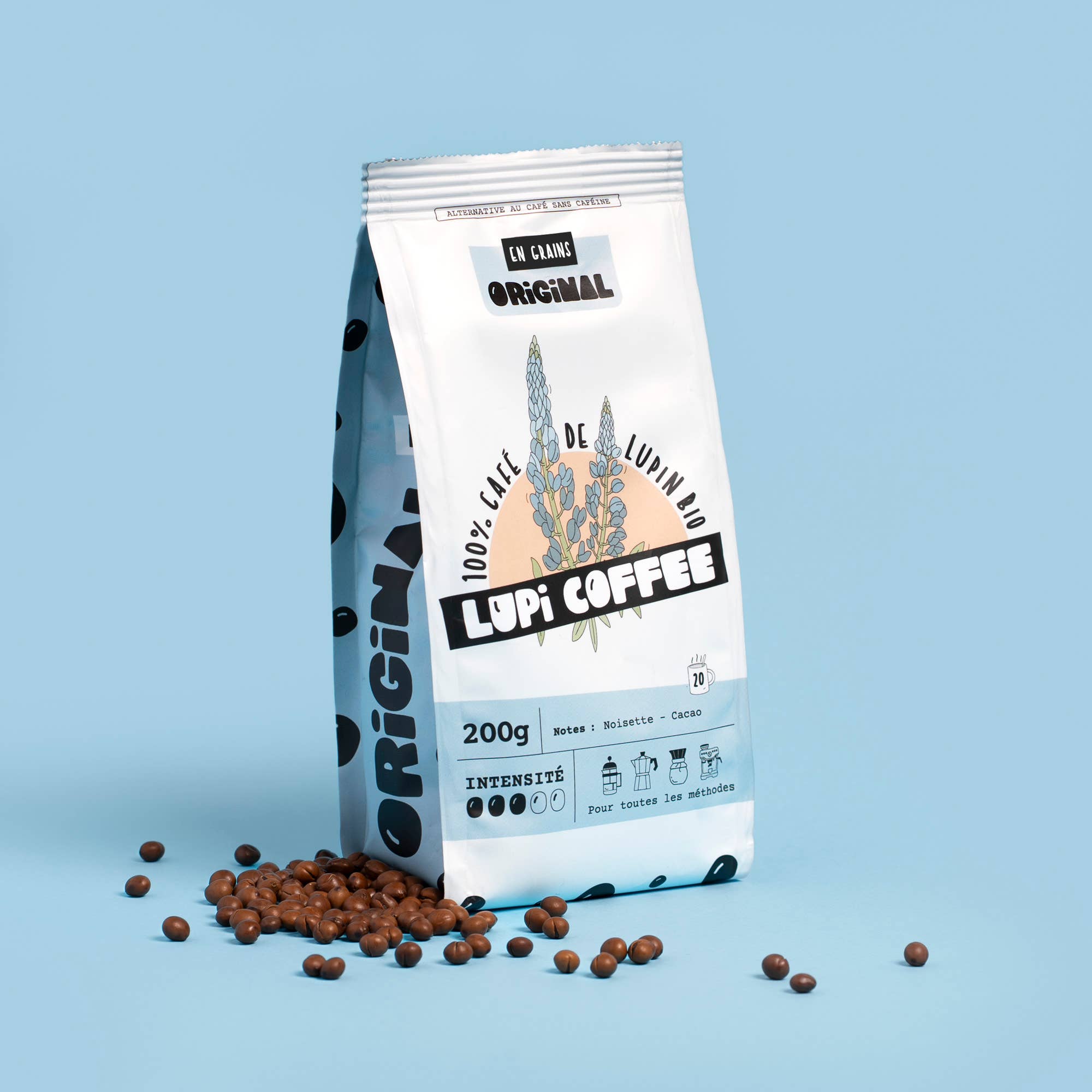 LUPI COFFEE - Wholesale Coffee Beans - Lupi Coffee Original Grain - Organic Lupin Coffee