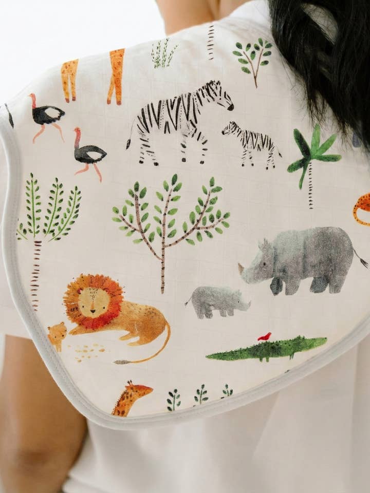 Burp Cloth Set - 2 Pack for wholesale by Loulou Lollipop