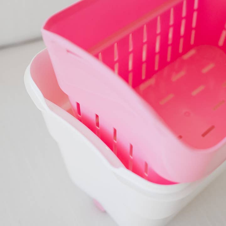 Strucket - Wholesale Laundry Basket - Strucket 4.5L Mini Strainer Bucket with Lid - 8 Pack - Sand16