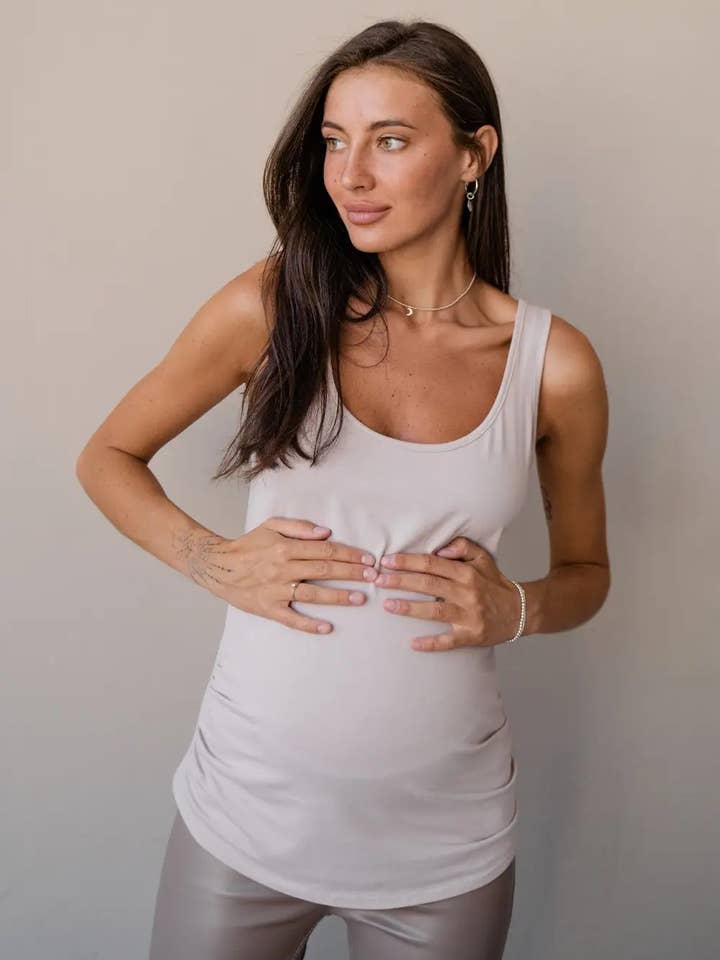 Maternity Clothing – Engroshandel Tanktop – Kvinder – Ventetøj Strikket Tanktop 8630412