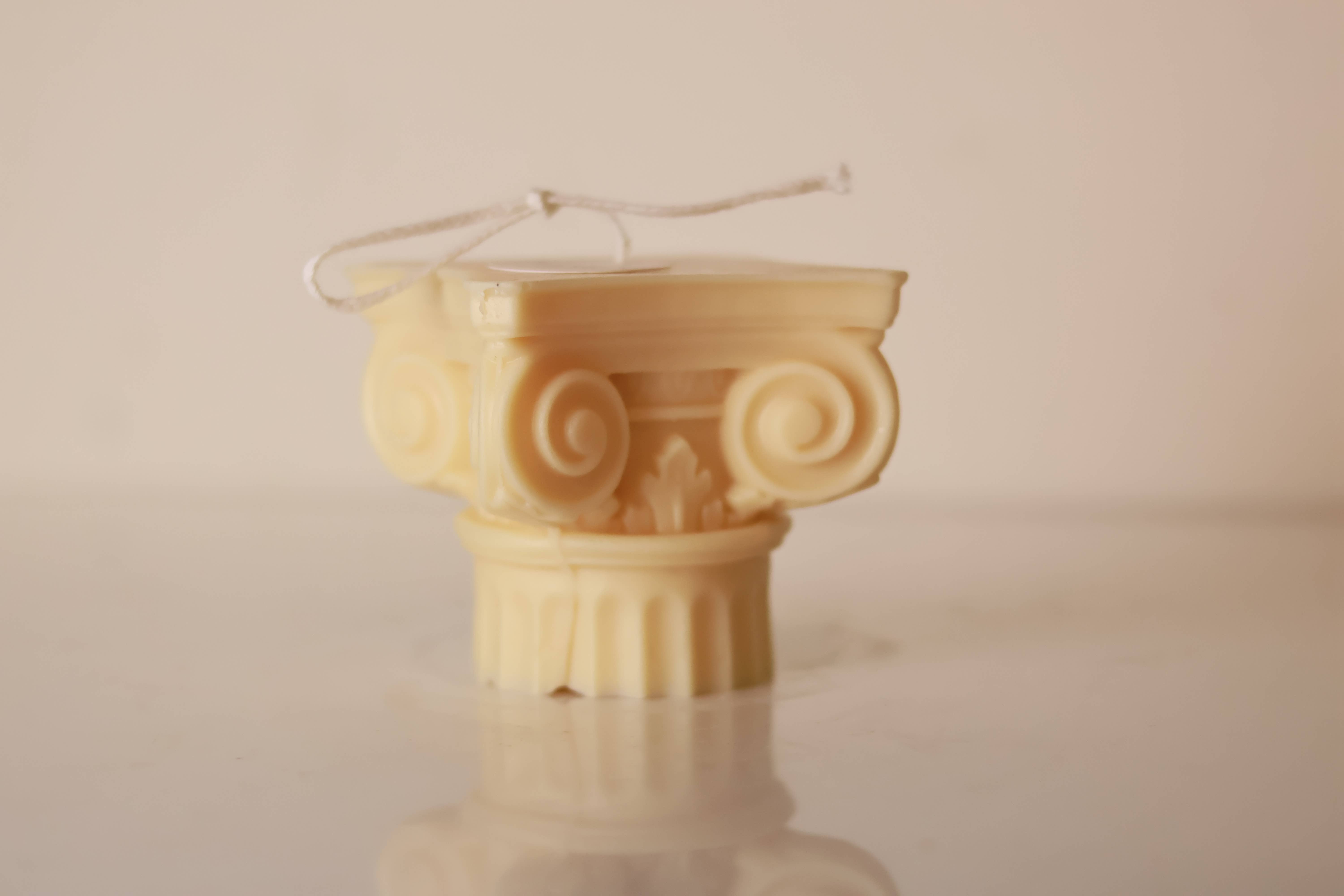 Agaboo Candle - Wholesale Novelty Candle - Roman Column Candle 3-1/4x3-3/4in - Sculptural10