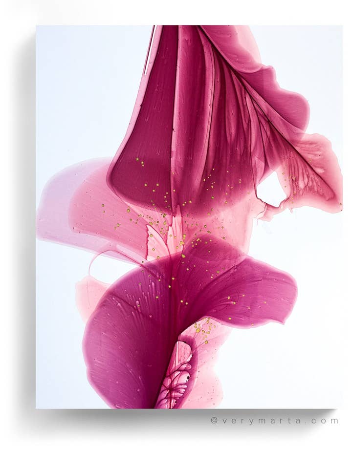 Botaniske vægkunsttryk Abstrakt blomsterplante Akvarel Papir & Lærred | Pousa for engroshandel hos Marta Spendowska