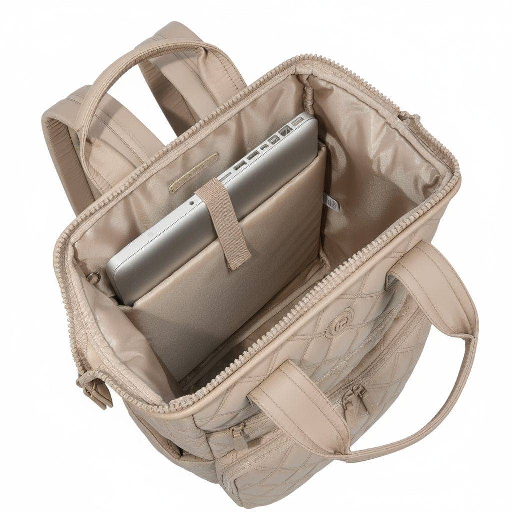 Magid - Wholesale Backpack - Women's - Joan & David Diamond Quilted Puffer Nylon Square Laptop Backpack27