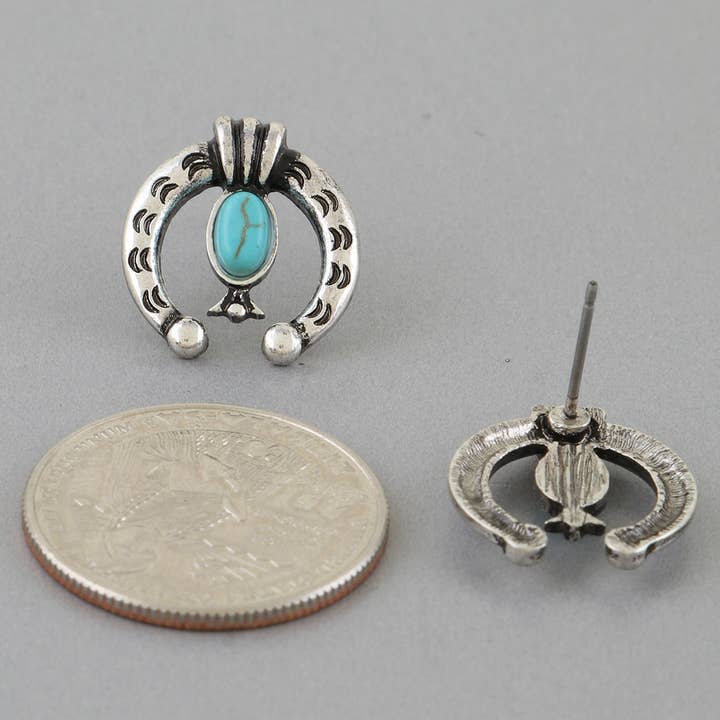 Antique Horseshoe Stud Earrings for wholesale by 3AM BY H&D ACCESSORIES