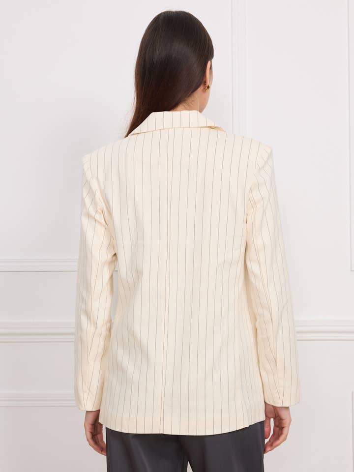 KICHIC – Blusão - Mulher por atacado – Casaco às riscas D60703