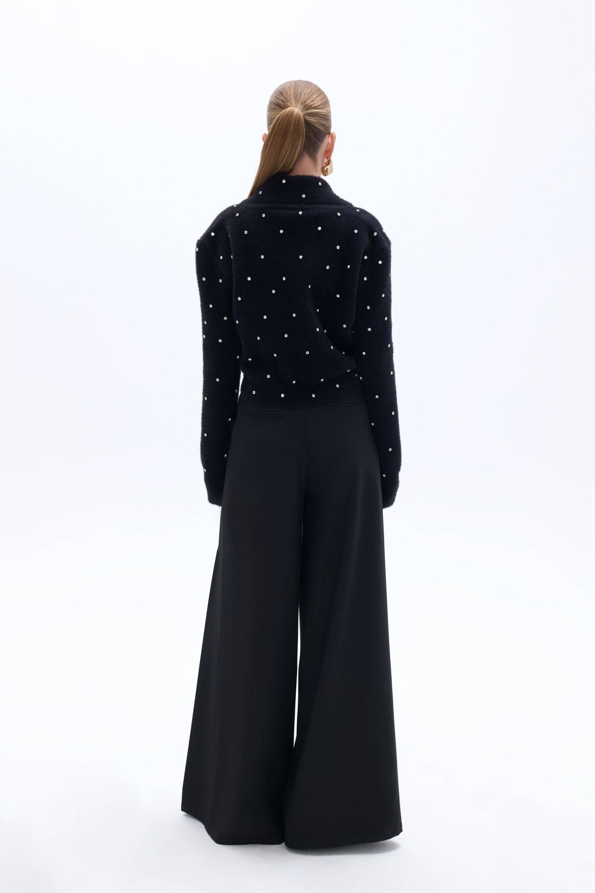 Black Pearl Embellished Knitwear for wholesale on Faire4