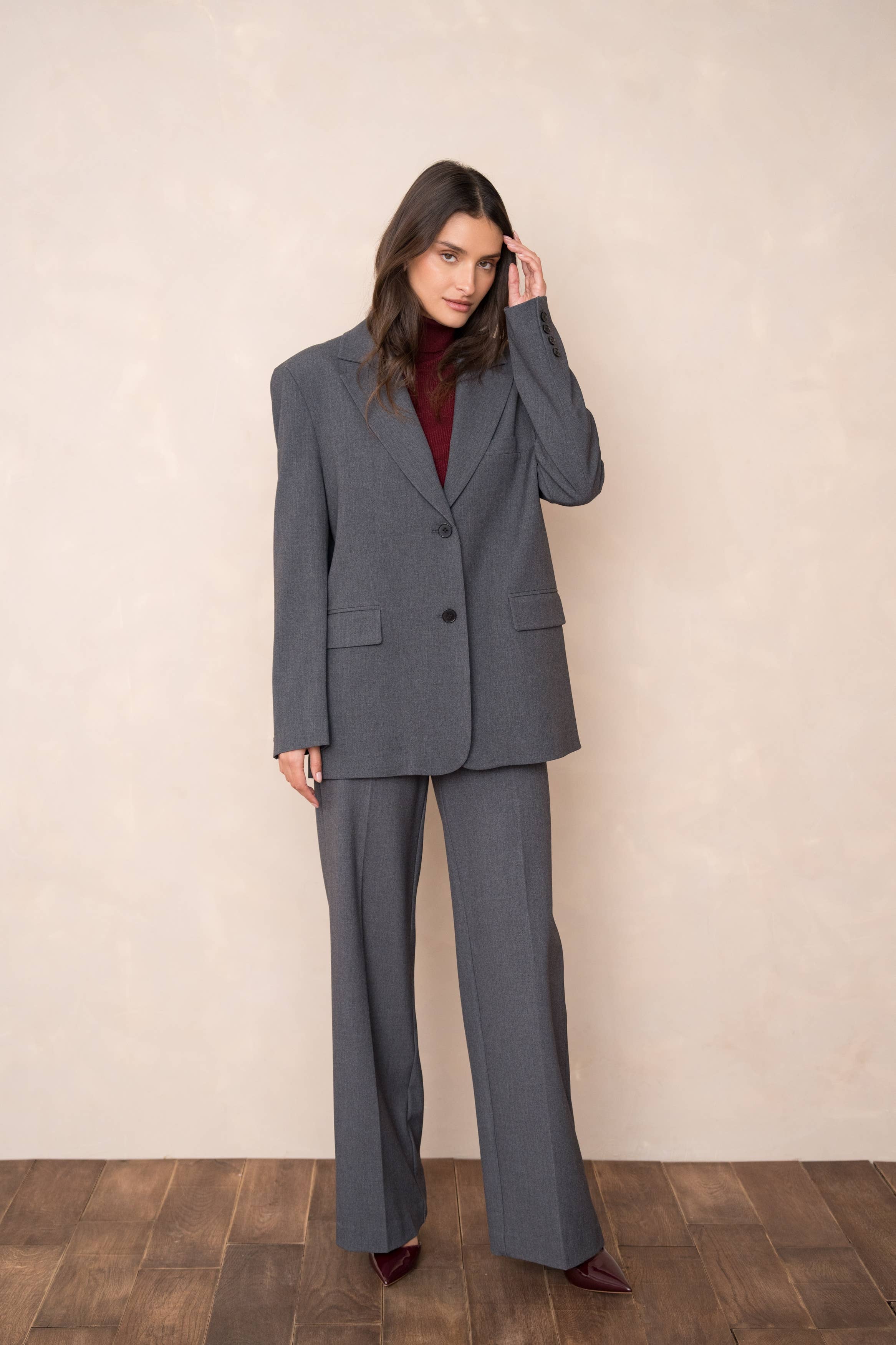 Attentif Paris - Wholesale Blazer - Women's - Oversized double-breasted jacket with back opening28