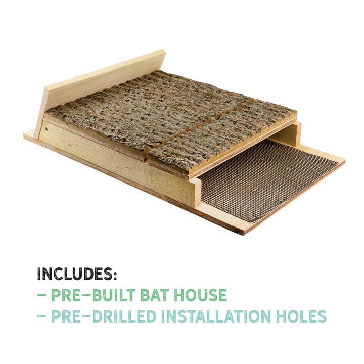 Kurated Korner - Wholesale Bird House - Uncle Dunkle's OBC Endorsed Wooden Bat House