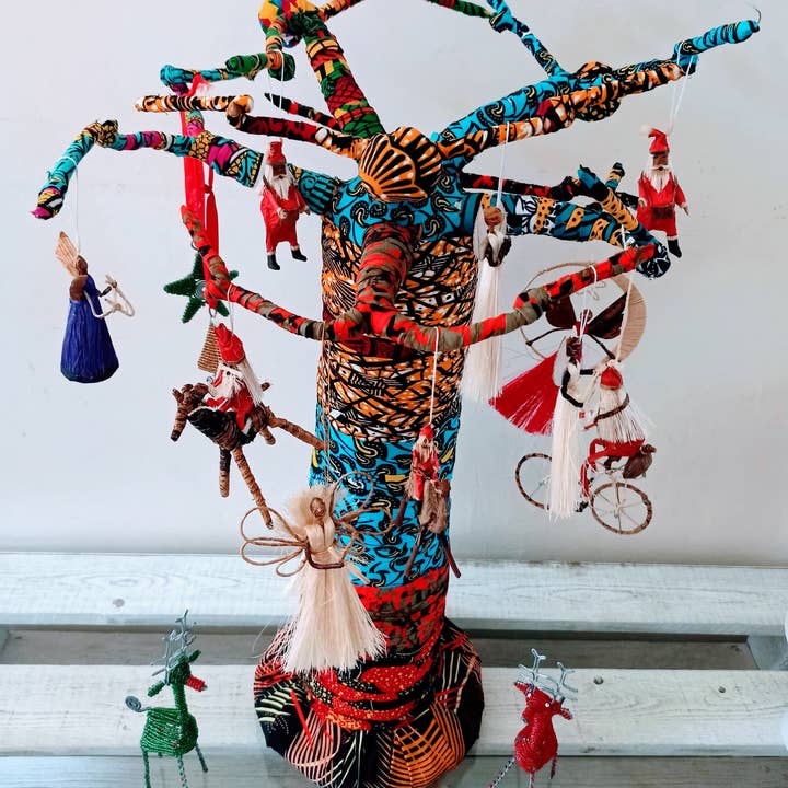 African Craft Collection - Vendita all'ingrosso Decorazione natalizia - Albero di Natale africano | Statuina di baobab