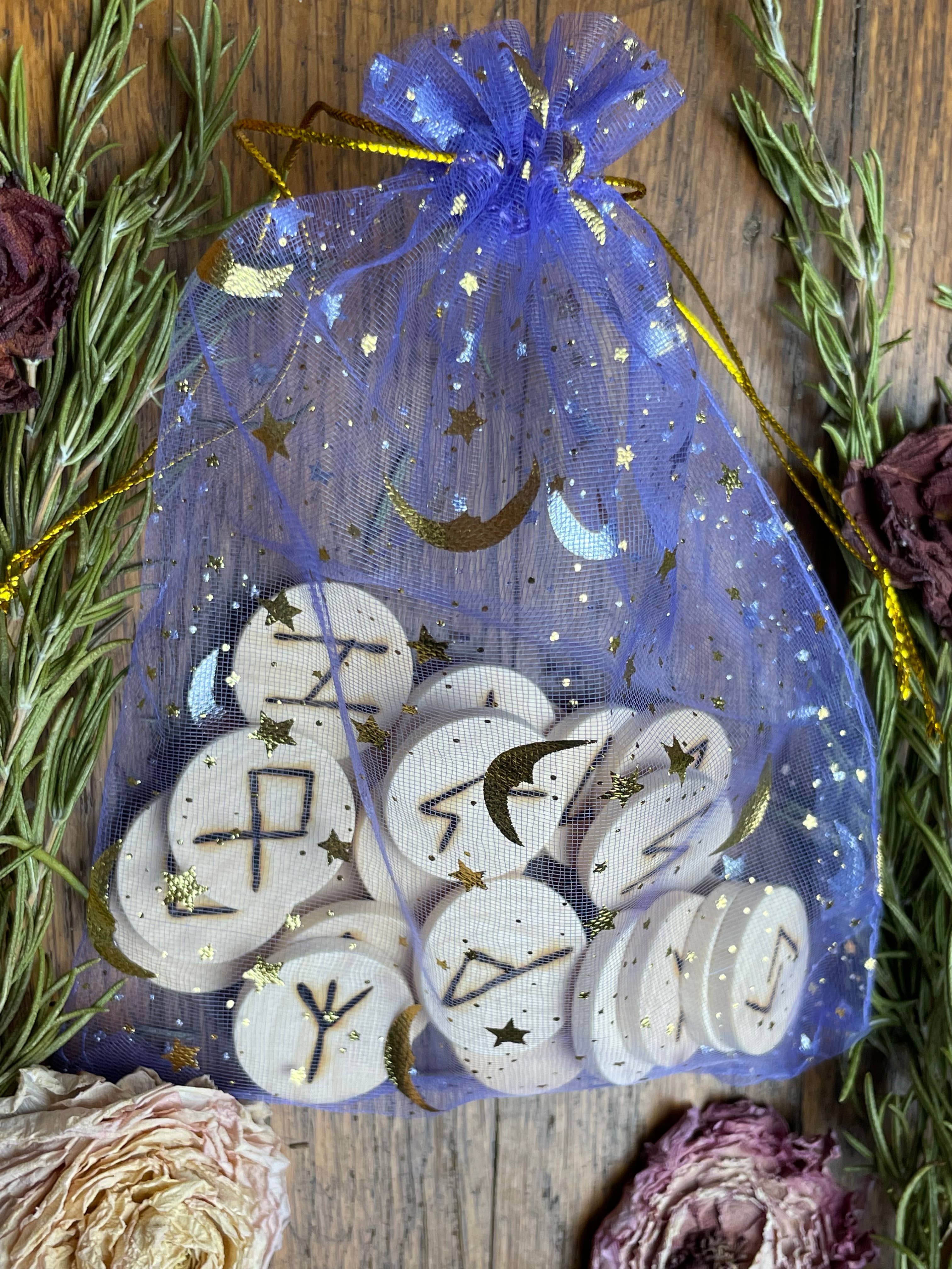 Necessary Magic - Wholesale Meditation Supplies - Hand Burnt Rune Sets2