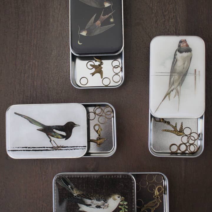 NNK Press - Wholesale Knitting/Crochet Supplies - "Birds Of A Feather..." Notion Tins (Set of 4)6
