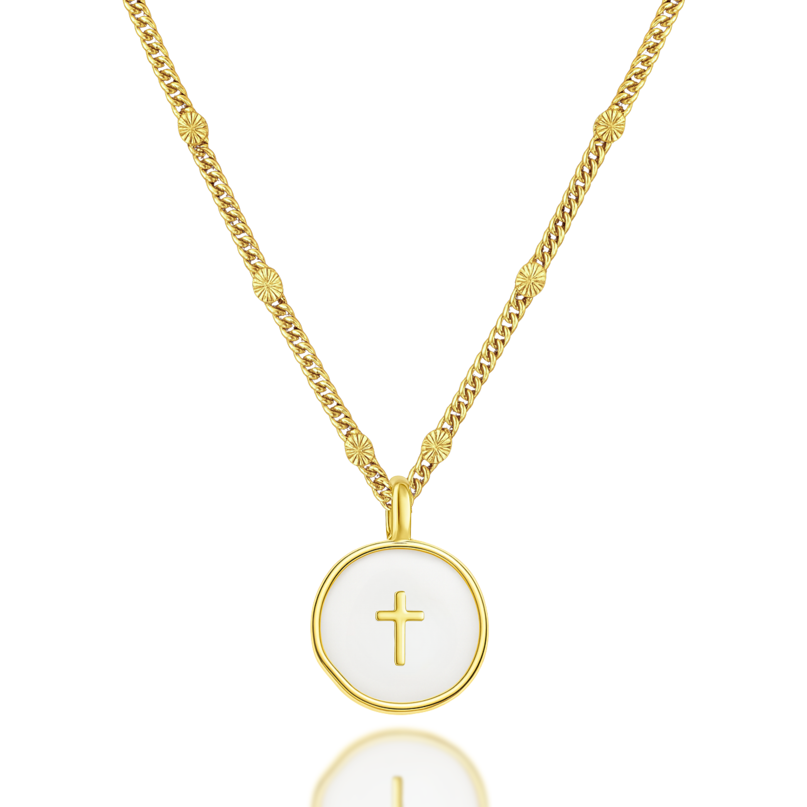 AMADI Jewelry - Wholesale Pendant/Charm Necklace - Agape Cross Necklace in Gold and Silver3