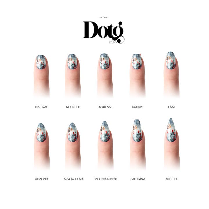 Design on The Go Studio - Wholesale Nail art/decal - Frosted Eve Nail Wraps Christmas DIY Manicure & Pedicure4