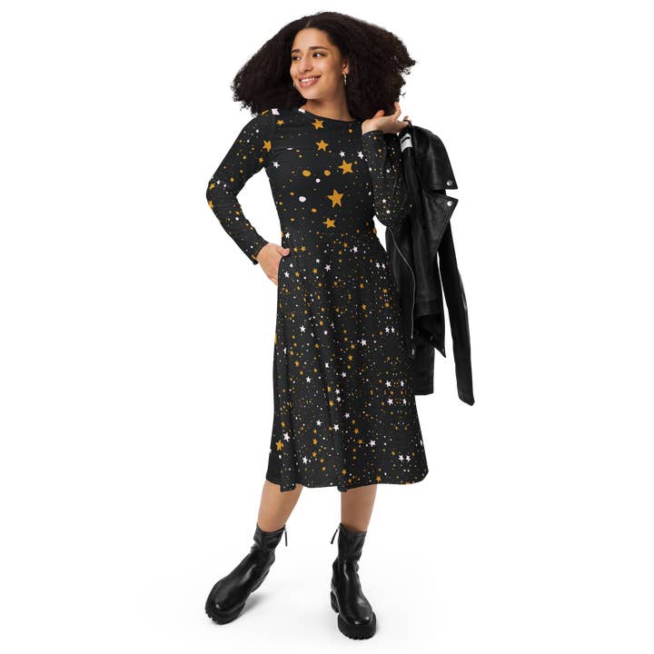 Pink Indigo Sapphire - Wholesale Dress - Women's - Dress 78 -Black Artwear