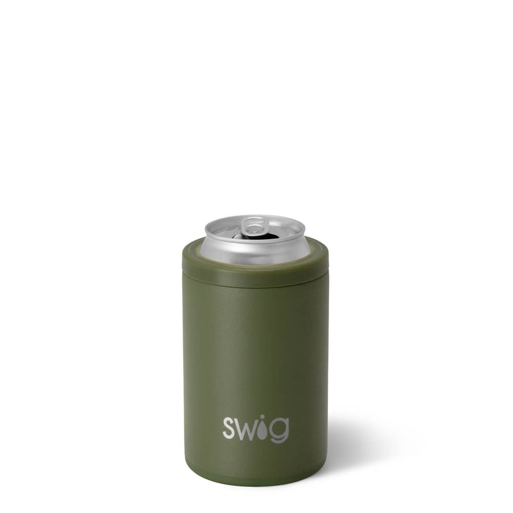 Swig Life - Wholesale Drink Huggers & Koozies - Olive Can + Bottle Cooler (12oz)5