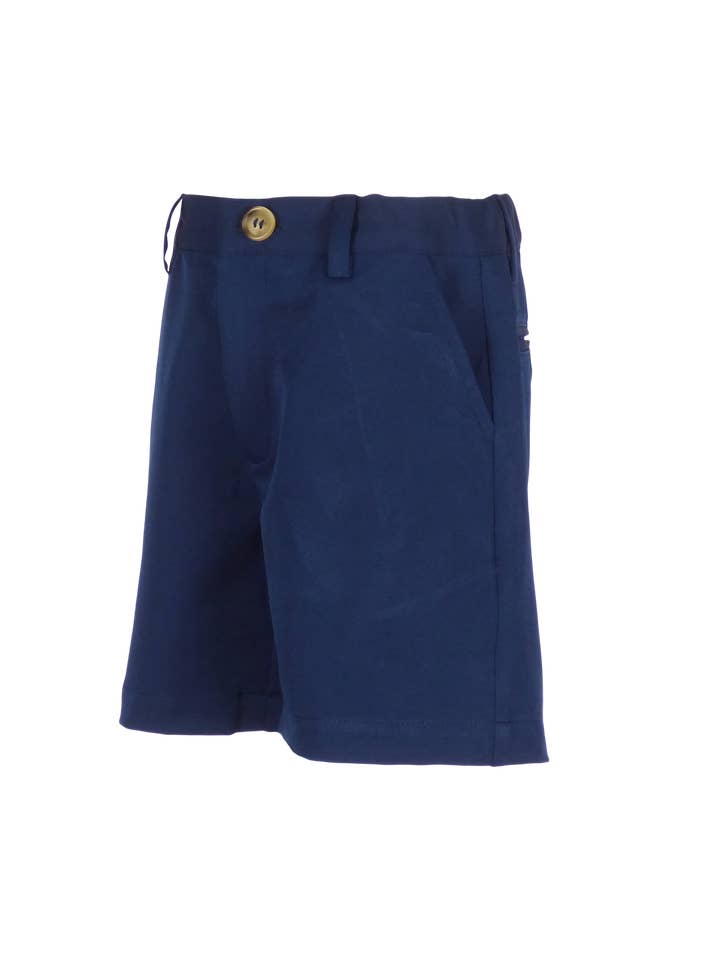 The Yellow Lamb - Wholesale Shorts - Kids - TYL Scholar Flat Front Shorts in Performance Navy