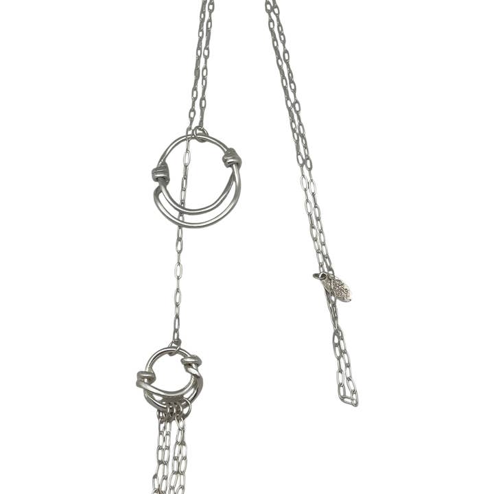 Collana Mi Aggancio in catena e argento 10µ per la vendita all'ingrosso da parte di Gloria Mago