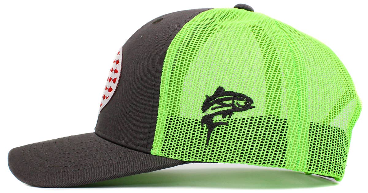 KBETHOS – wholesale Trucker hat – Unisex – USA Fish Flag Mesh Back Ballcap14