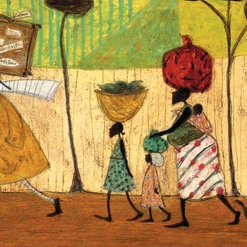 Sam Toft (Doris helps out on the trip to Mzuzu) Canvas for wholesale by The Art Group