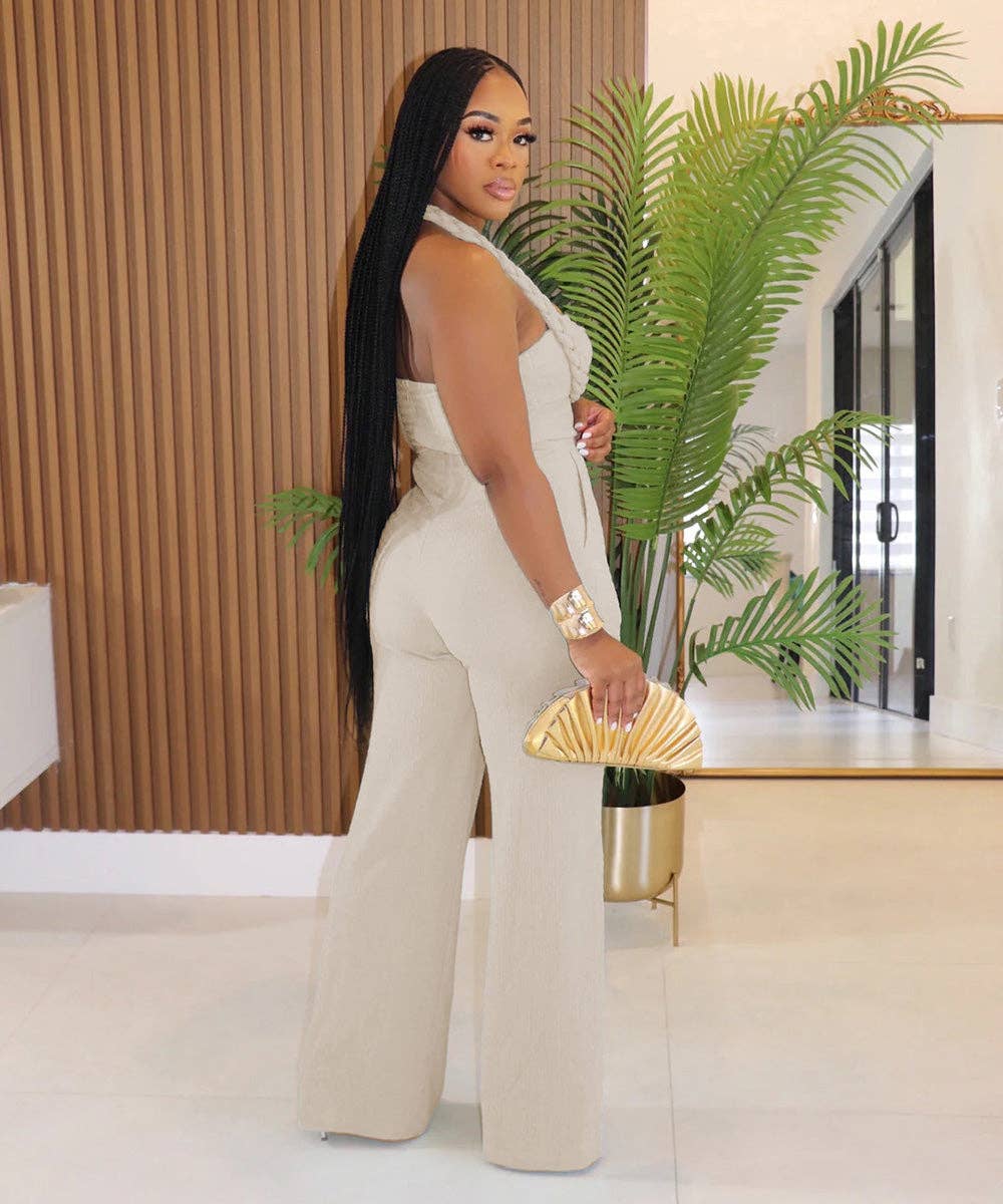 Aria Romance - Wholesale Top & Pant Set (NOT Loungewear) - Women's - Bandeau Wide Leg Jumpsuit28