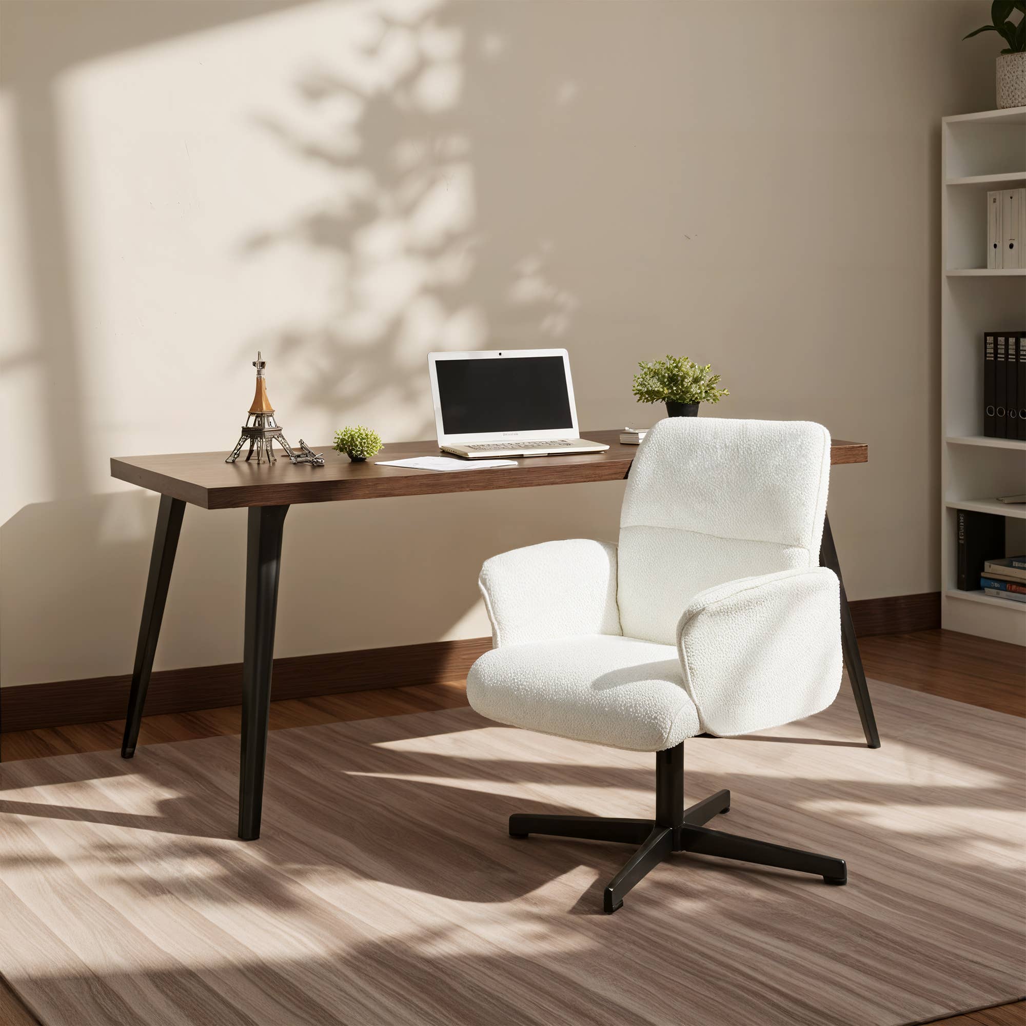 HOMYCASA DESIGN INC - Wholesale Chair - Modern Functional Swivel Office Chair and Accent Chair-White