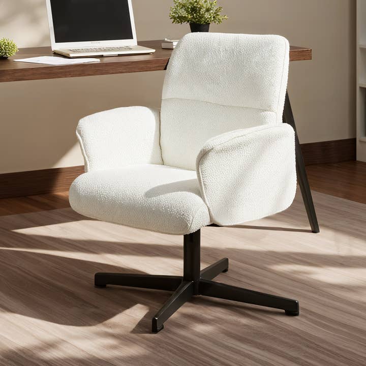 Modern Functional Swivel Office Chair and Accent Chair-White for wholesale by HOMYCASA DESIGN INC
