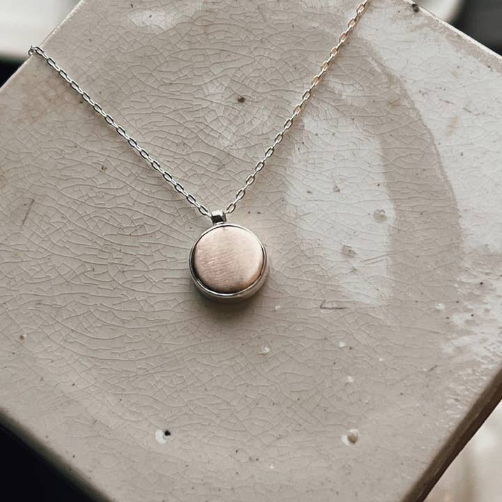 Comoda Necklace - Brushed Bronze for wholesale by Martini Metal Craft