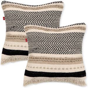Summer Pillow Covers 18X18 Set of 4 Farmhouse Outdoor Pillow 