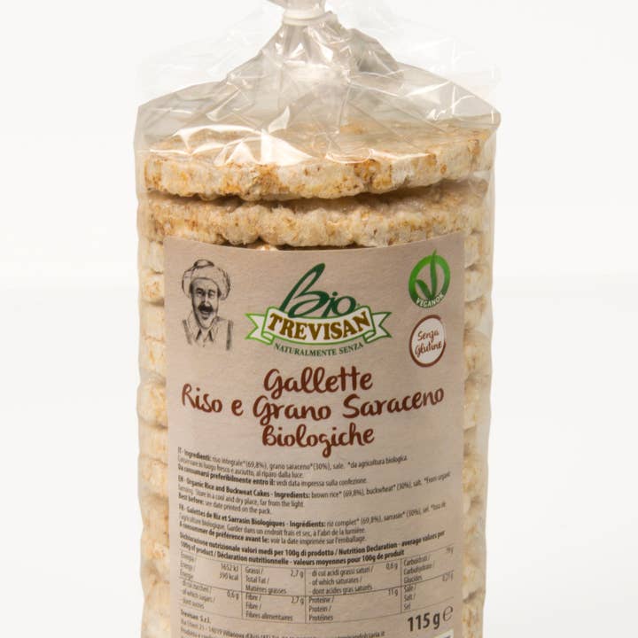 Trevisan - Wholesale Puffed rice treat - Rice and buckwheat cakes s/g BIO0