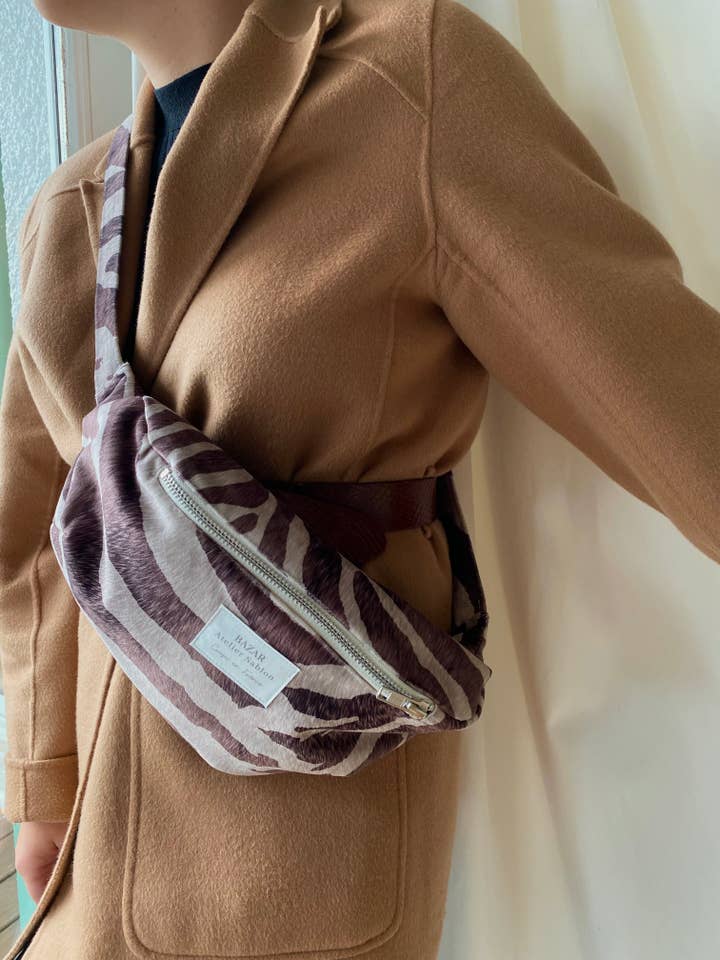 Batería Banana - Brown Zebra Hair para venta al por mayor de Bazar Atelier Sablon