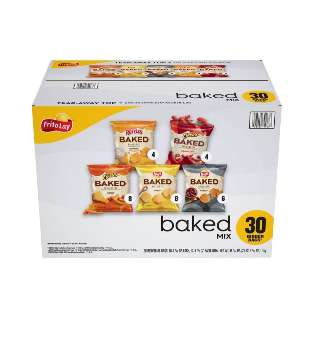 Majestic Wholesale - Wholesale Crisps - Frito-Lay Baked Variety Pack Chips, 30CT