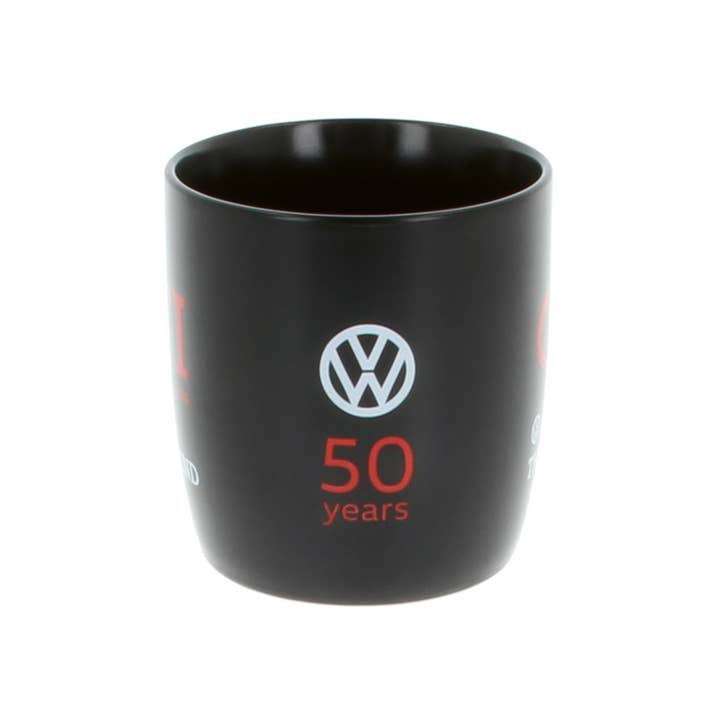VW GTI kaffemugg 370 ml - SVART ***SÄRSKILD 50-ÅRSUTGÅVA*** för wholesale av VW Collection by BRISA