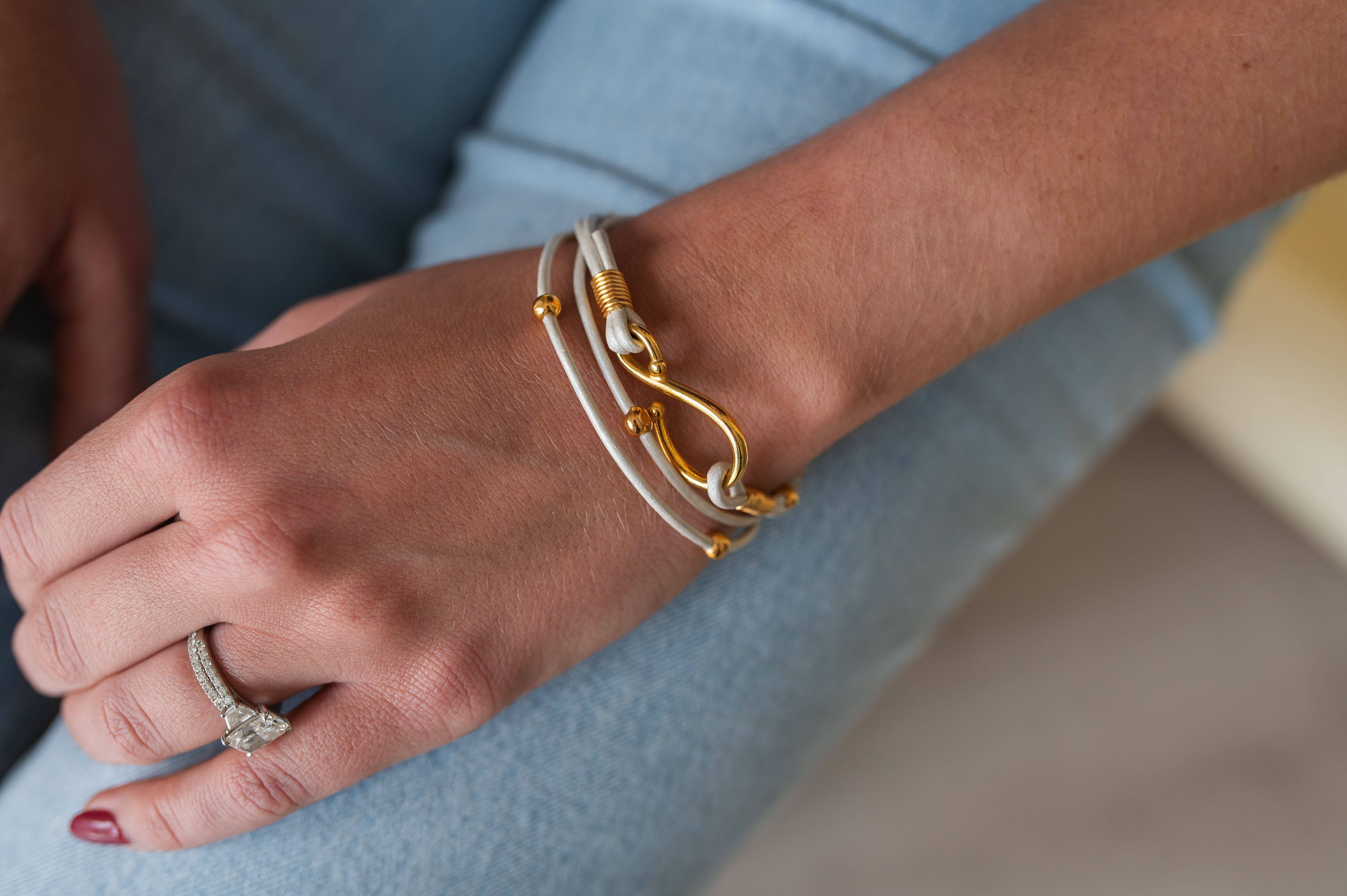 InspireDesigns - Wholesale Jewelry Set - Double Leather Hook Wrap1