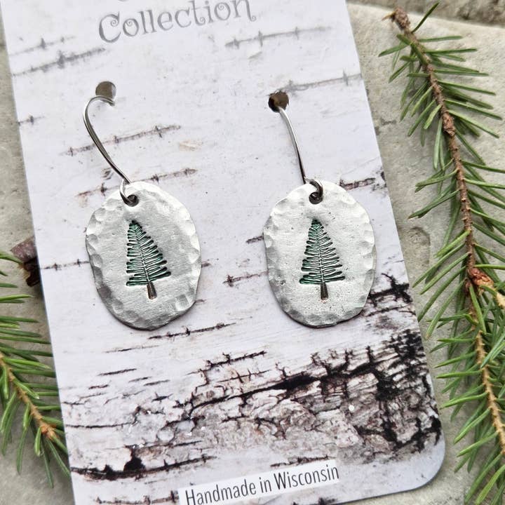 Kathryn's Collection - Wholesale Dangle Earrings - Pine Tree Earrings, Christmas Tree Earrings1