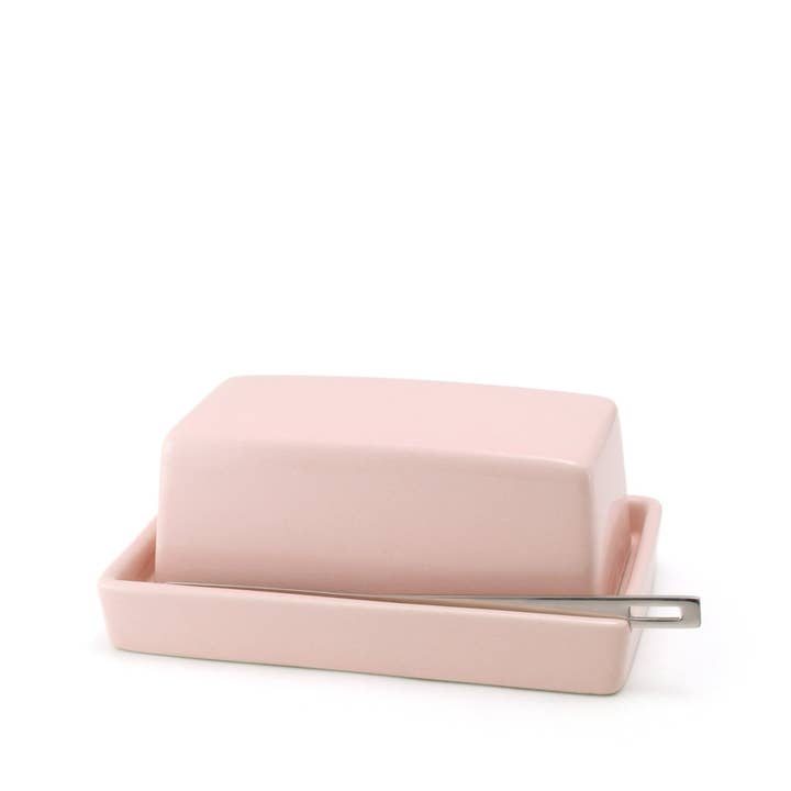 BEE HOUSE Butter Dish with s.s.butter knife - Pink for wholesale by ZERO JAPAN USA